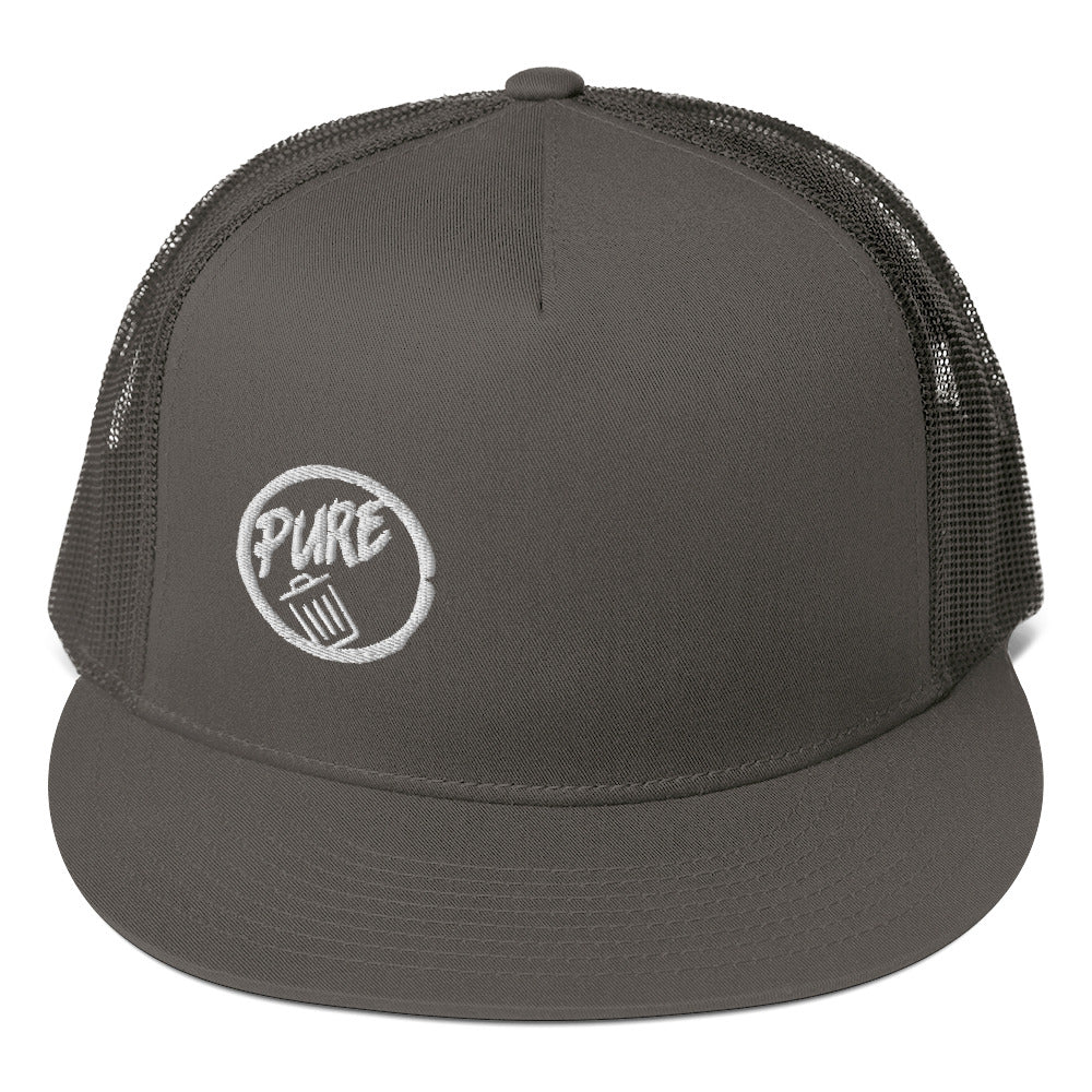 Pure Trash - Mesh Back Snapback