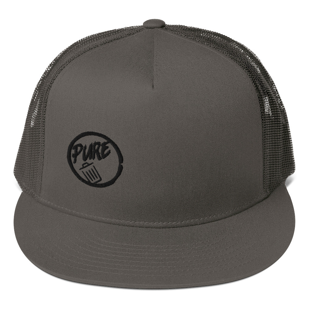 Pure Trash - Mesh Back Snapback