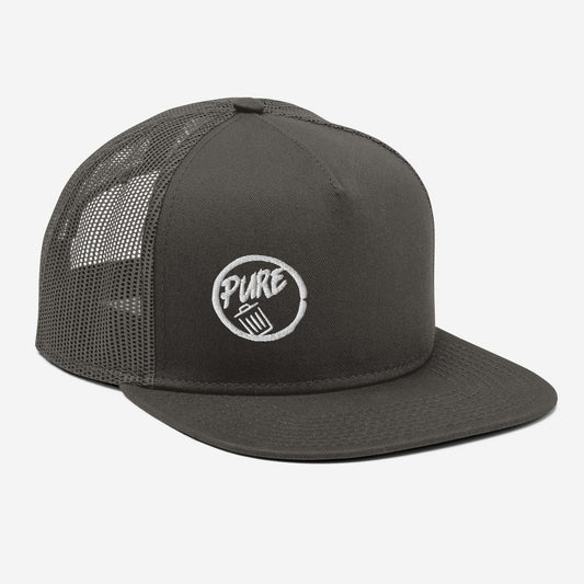 Pure Trash - Mesh Back Snapback